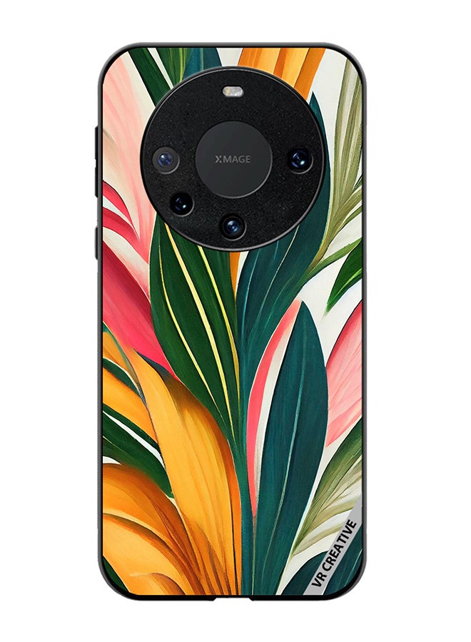 VR CREATIVE Protective Case Cover For Huawei Mate 60 Pro Backdrop Of Abstract Bright Style Flowers And Tropical Design Multicolour - Image 1