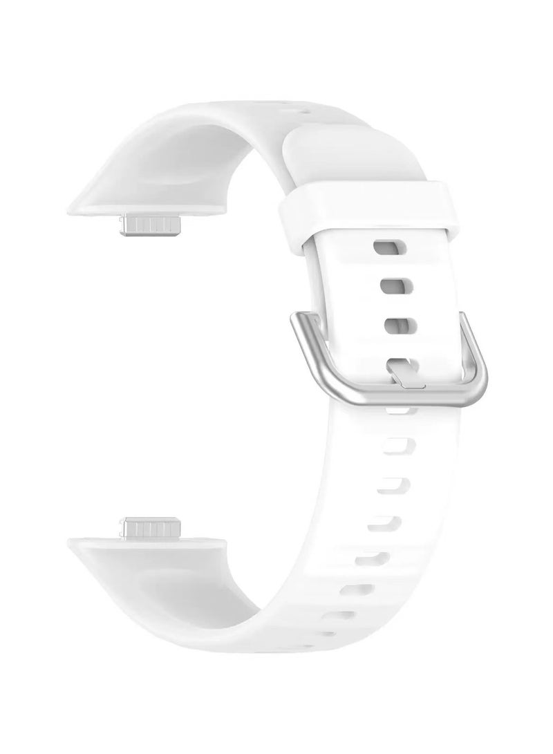 DKNG Wristbands compatible with Huawei Watch Fit 3 Strap Silicone Bracelet Quick Release Armband Replacement Strap White - Image 2