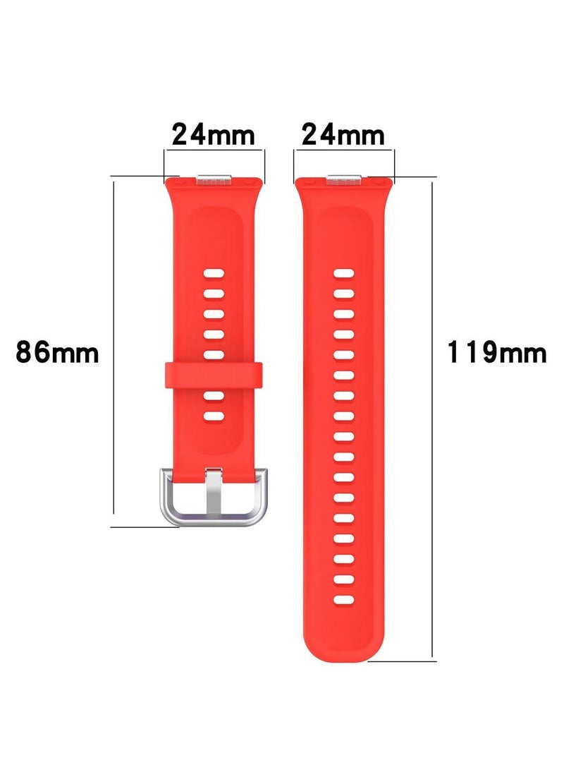 DKNG Wristbands compatible with Huawei Watch Fit 3 Strap Silicone Bracelet Quick Release Armband Replacement Strap White - Image 3