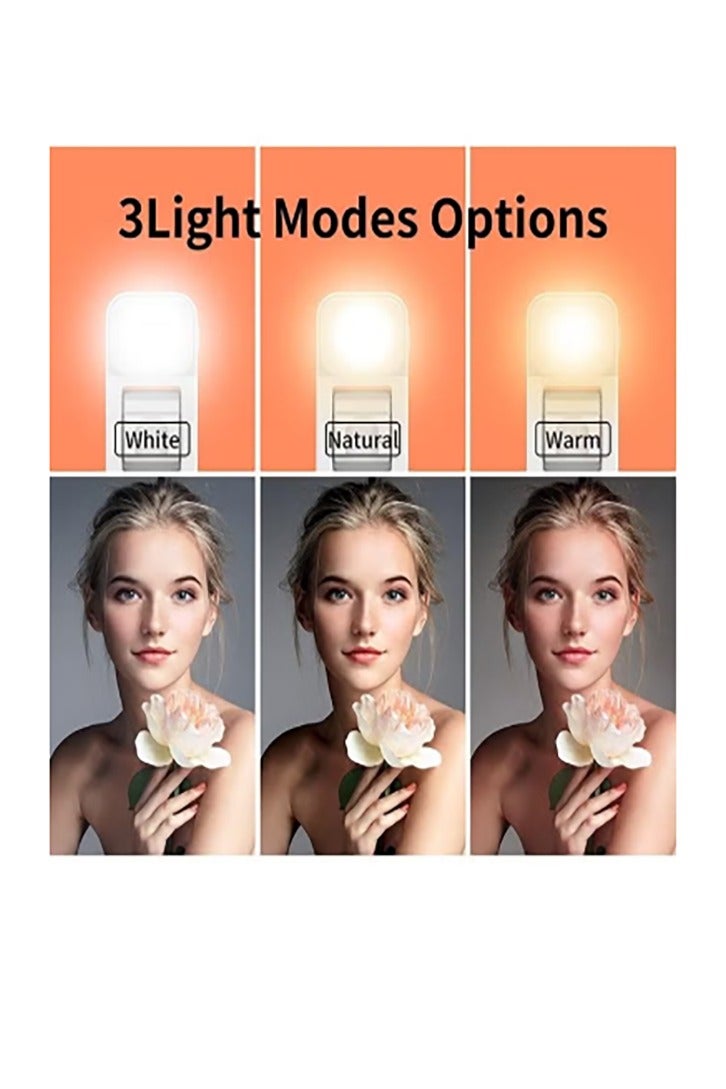 Selfie Stick with Light,Long Selfie Stick with Tripod Stand,Bluetooth Mobile Selfie Stick for Mobile Phone, Makeup,Selfie,Vlogging,Youtube,Live,Iphone (white) - Image 2