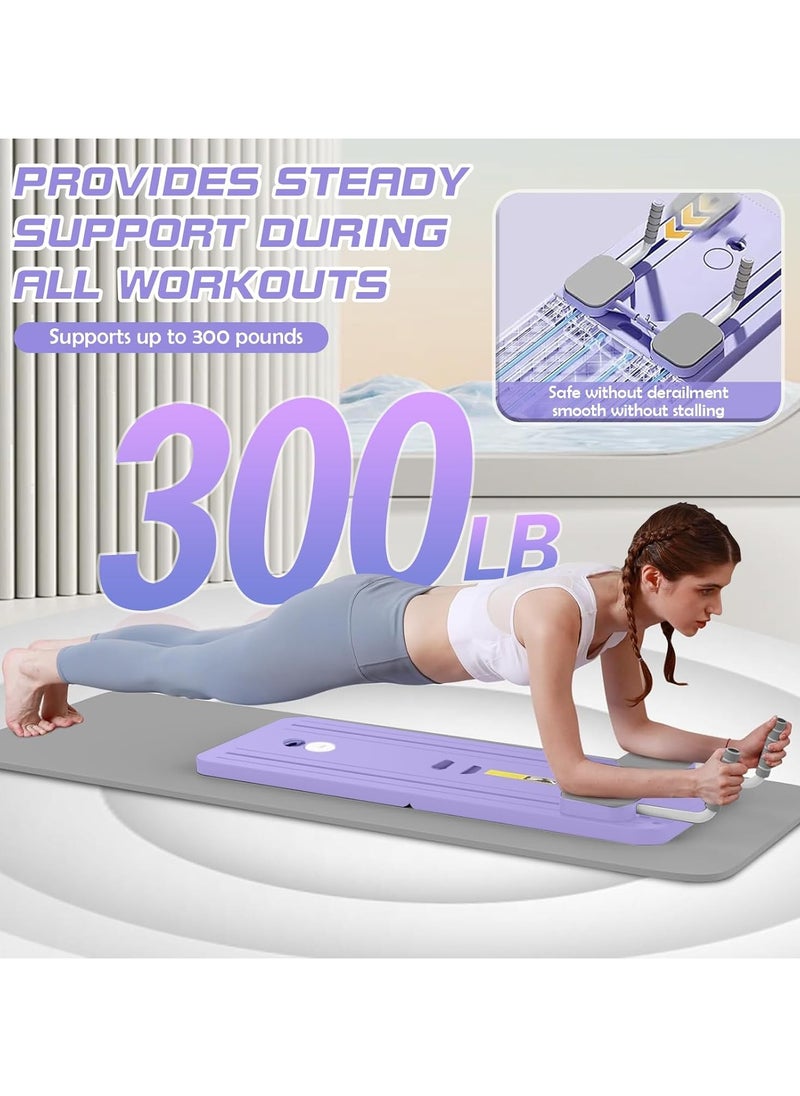 RATSAW - Pilates Reformer Machine with Timer, Foldable Pilates Machine for Home Use and Gym Workout, 4 in 1 Pilates Board, Suitable for Advanced and Beginners Users - Image 1