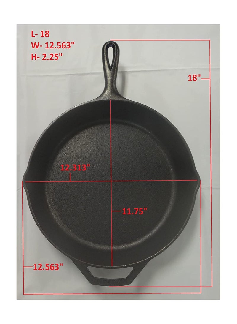 Lodge Seasoned Cast Iron Skillet 12 Inch - Image 5