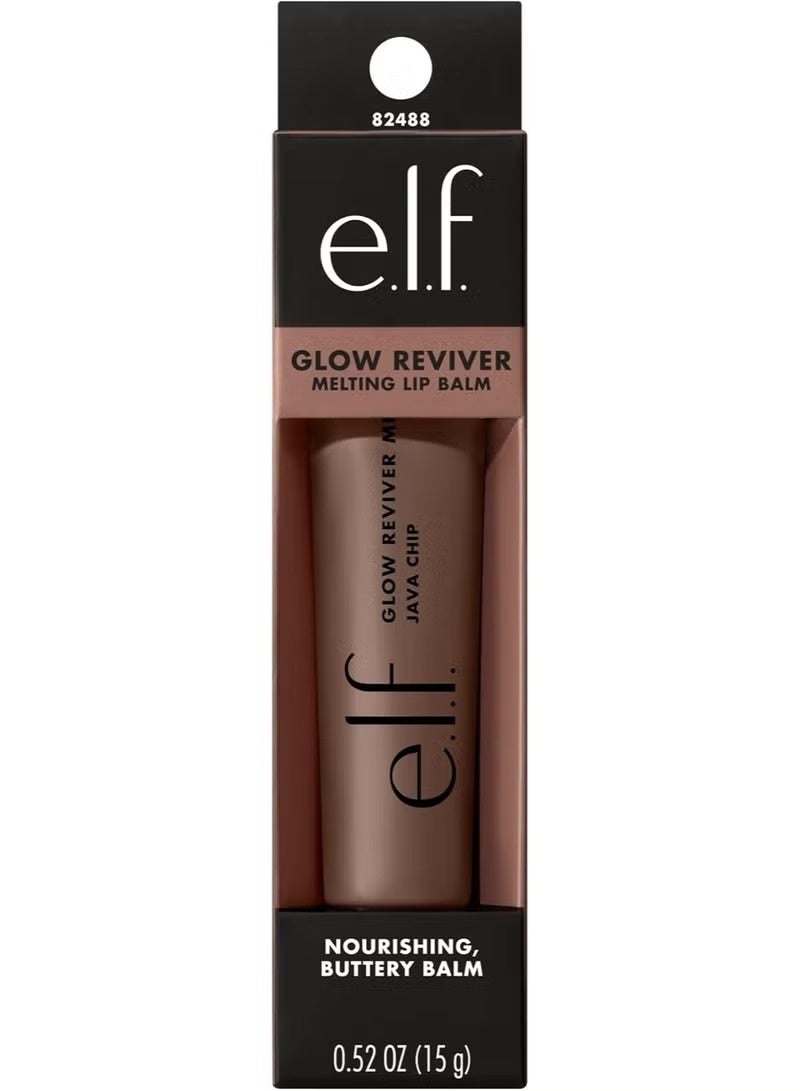 elf Glow Reviver Melting Lip Balm, Hydrating Tinted Lip Balm For A Glossy Finish & Soft, Supple Lips,(Java Chip) - Image 4