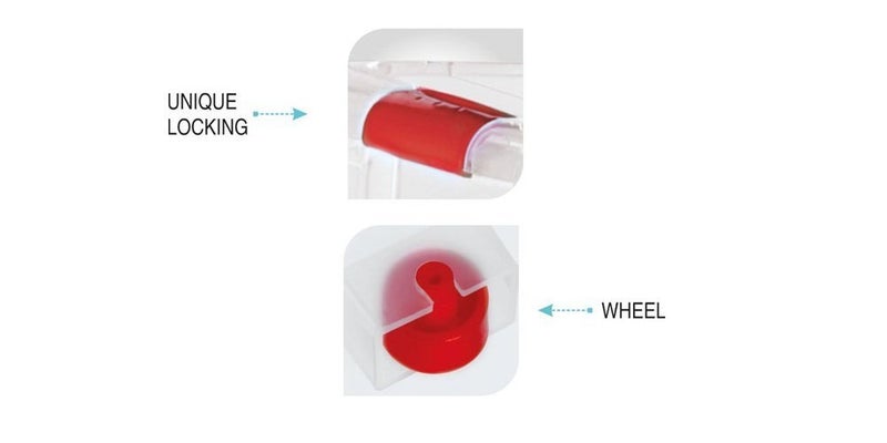 Aristo صندوق تخزين مستطيل متعدد الاستخدامات من أريستو بلاستيك بغطاء قابل للفتح سعة 70 لتر عبوة من 2 شفاف - Image 4