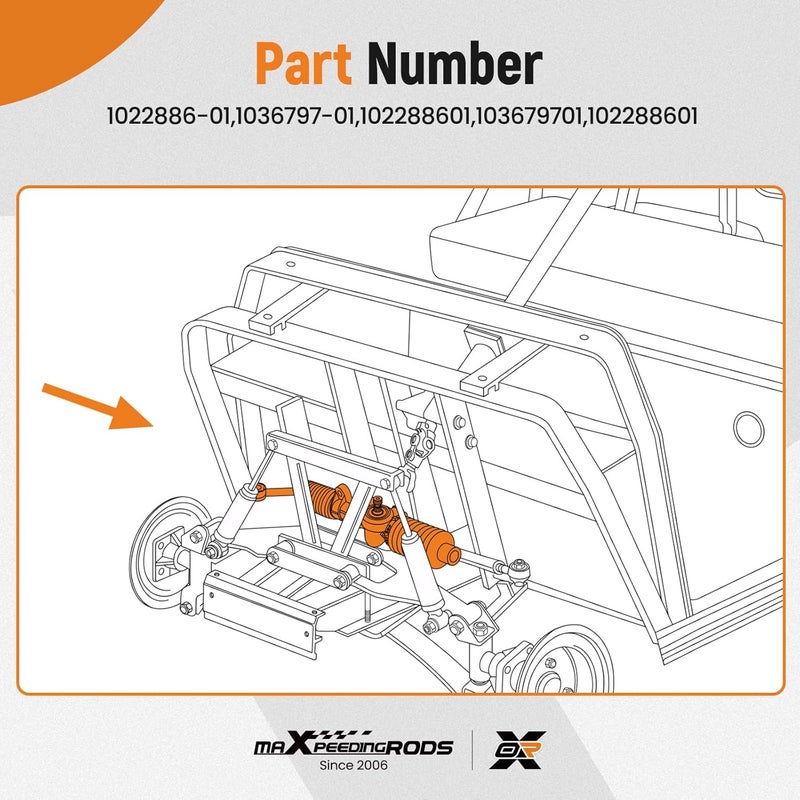 maXpeedingrods Golf Cart Steering Gear Box Assembly for Club Car Precedent 2004 & Up - Image 3
