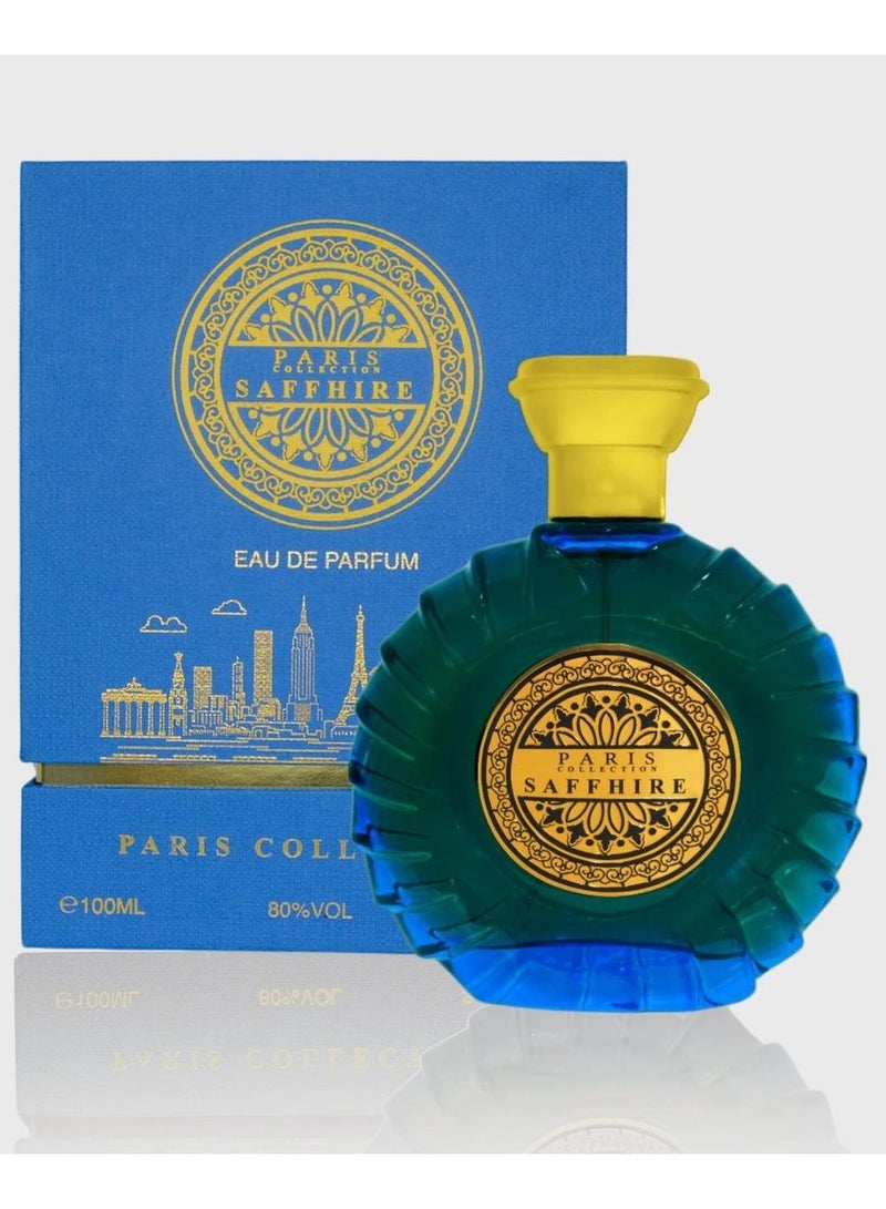 Paris Collection Ahmed Al Maghribi Oud & Roses EDP 60ml + Paris Collection Saffhire EDP 100ml – Luxury Perfume Bundle - Image 3