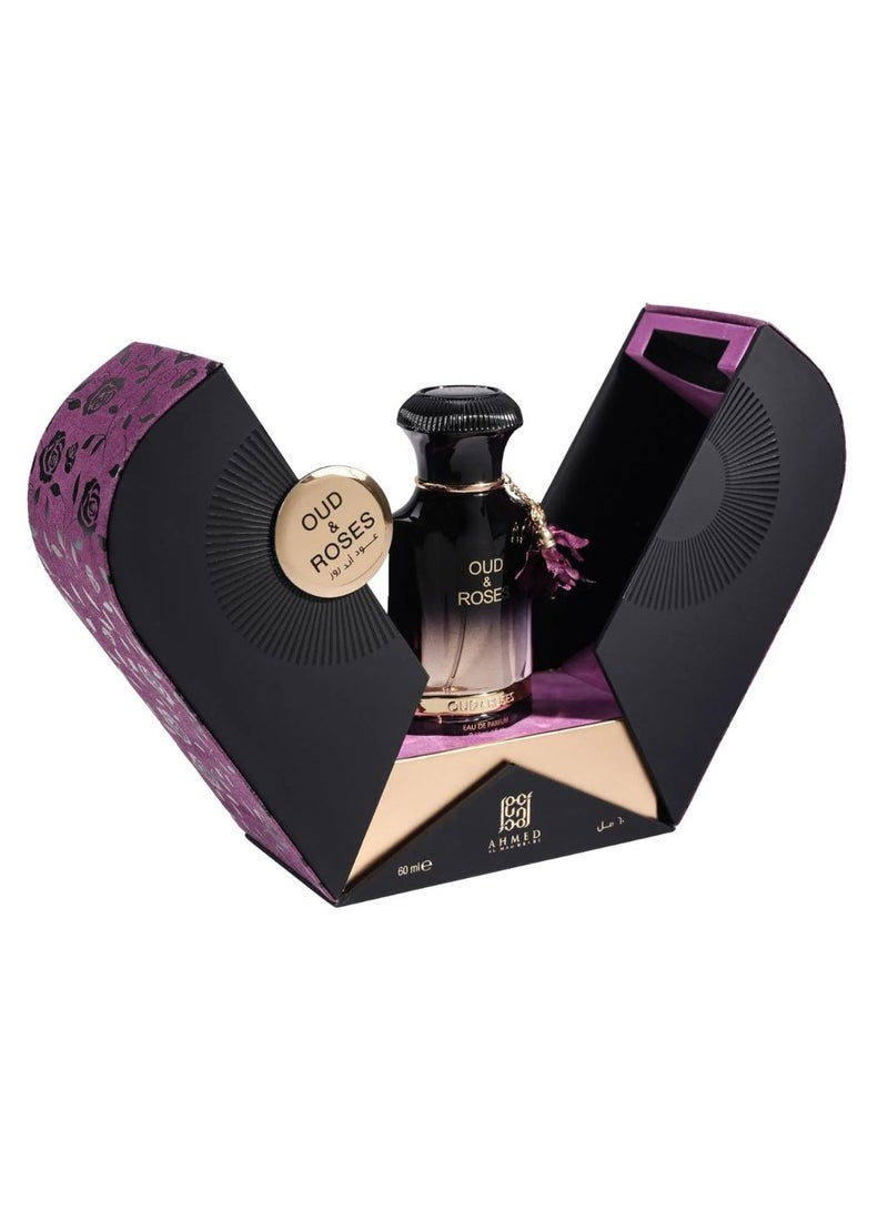Paris Collection Ahmed Al Maghribi Oud & Roses EDP 60ml + Paris Collection Saffhire EDP 100ml – Luxury Perfume Bundle - Image 2