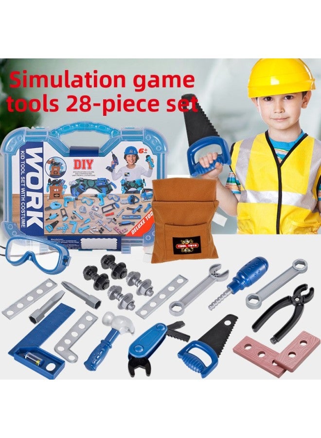 Simulation Maintenance Engineering Tool Storage Combination Backpack Electric Screwdriver Bag Set Toys-Color:STGJ08B Khaki Storage Bag 【configuration As Shown In Figure】】 - Image 2