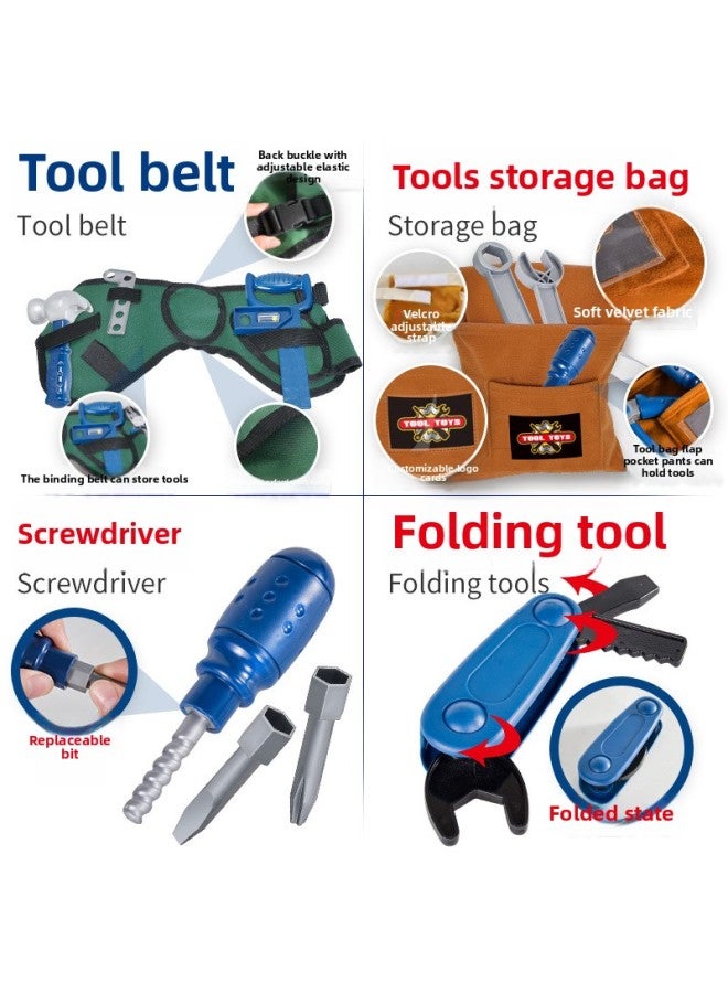 Simulation Maintenance Engineering Tool Storage Combination Backpack Electric Screwdriver Bag Set Toys-Color:STGJ08B Khaki Storage Bag 【configuration As Shown In Figure】】 - Image 4