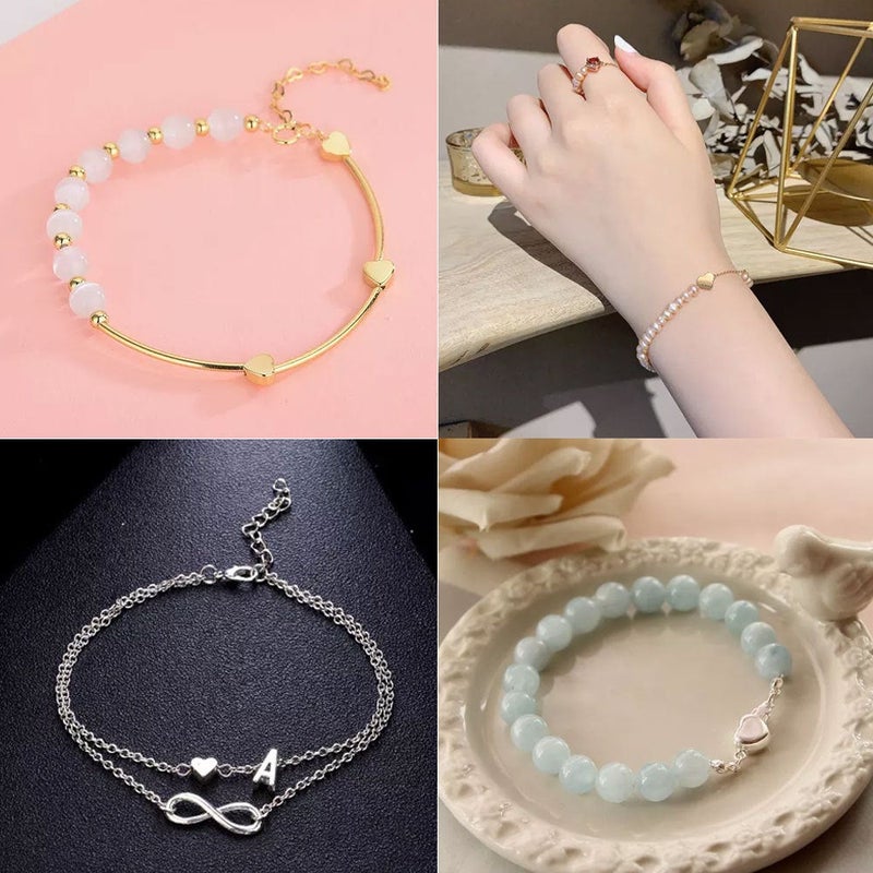 Gold Peach Heart DIY Charms 8mm Alloy Beads Red love 8mm-14088 - Image 4