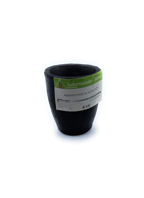 Aone Salamander Clay Graphite Crucible A1/0-0.56Kg for High Temperature Casting, Refining, Melting of Gold, Silver & Metals for Goldsmith, Metallurgy, Foundry, Bullion,Refinery,Metalsmith,Model Making