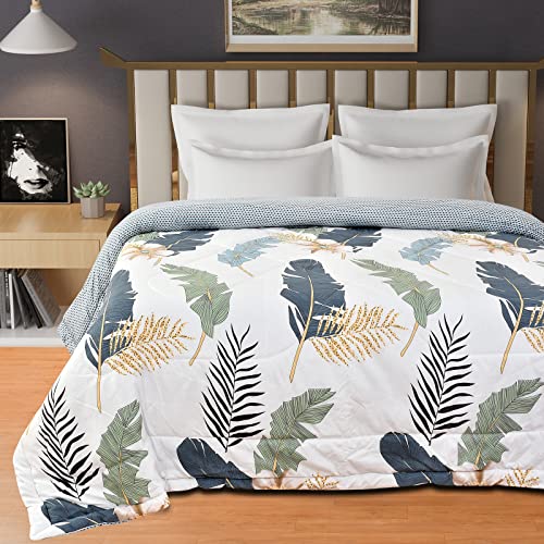 Florida Reversible Microfiber Comforter for Double Bed | Soft & Cozy 180 GSM AC Comforter | Polycotton Fabric for All Seasons - Image 1