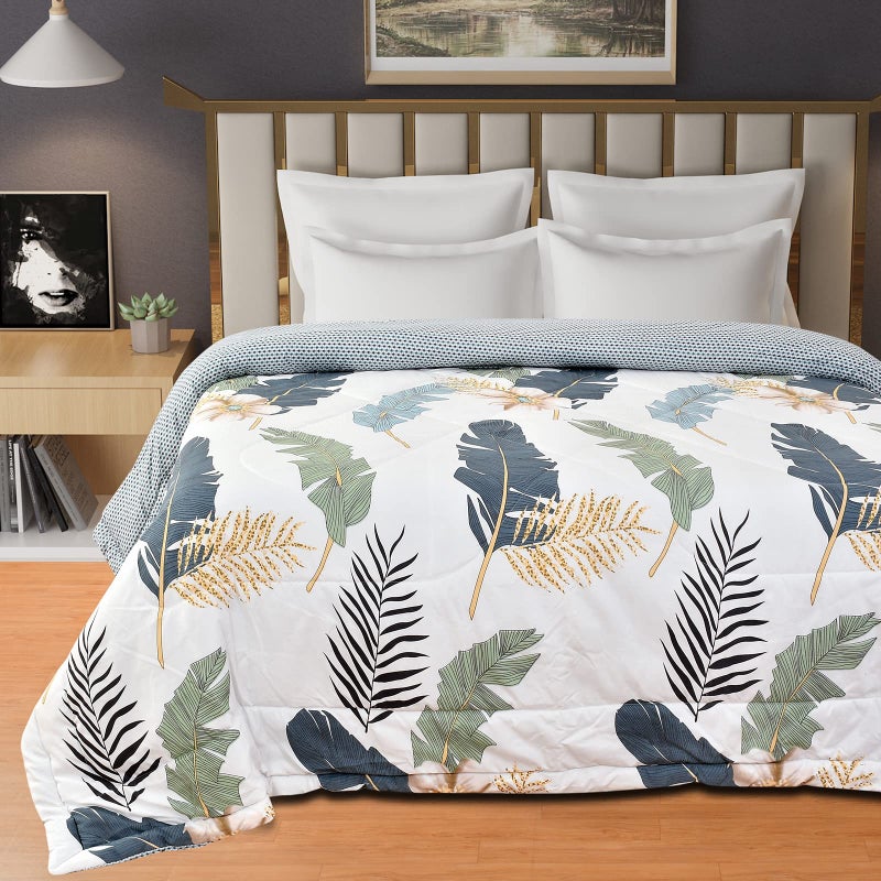 Florida Reversible Microfiber Comforter for Double Bed | Soft & Cozy 180 GSM AC Comforter | Polycotton Fabric for All Seasons - Image 5