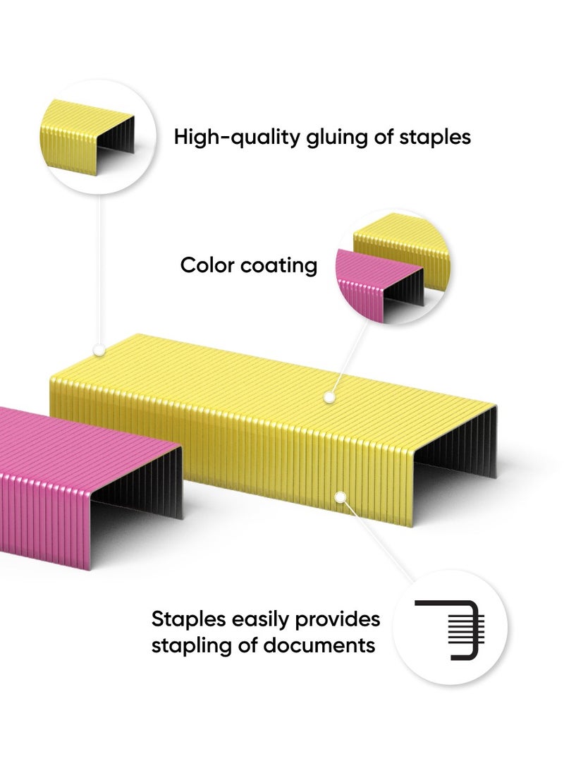 ErichKrause Staples №10 coloured (box 1000 pcs)  - Image 2