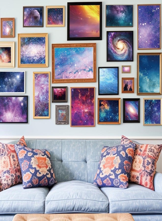 Lonfliness 48pcs Galaxy Scrapbook Paper 12’’ x 12’’ Galaxy Outer Space Themed Pattern Scrapbooking Paper Pad Journaling Cardstock Starry Sky Decorative Paper for Wall Gift Wrapping DIY Card Photo Frame Album - Image 4