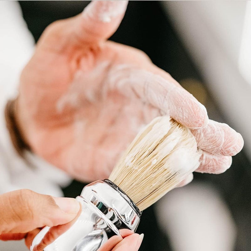 proraso فرشاة حلاقة بروراسو الاحترافية فرشاة شعر خشن للاستخدام مع كريم الحلاقة مصنوعة في إيطاليا - Image 4