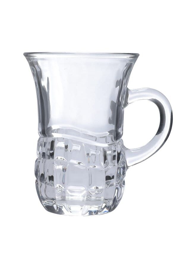Alsaif Gallery Max Glass Tea Cups Set With Handle 6 Pieces  - Image 1