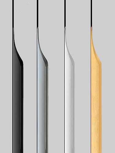 Shozafia 5 Pack Finger Pulls for Cabinets, Streamlined Long Concealed Handle for Home Kitchen Door Drawer Cabinet, Mount Finger Edge Tab Pull Aluminum (Black,500mm/19.69" Overall Length) - Image 3