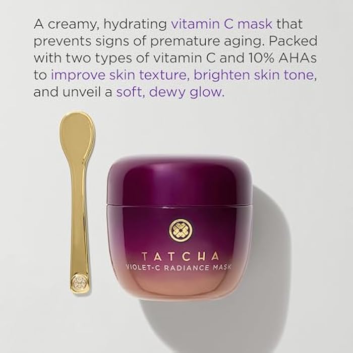 TATCHA The Violet-C Radiance Mask: Creamy Firming Mask with Vitamin C for Soft, Glowing Skin (50 ml / 1.7 oz) - Image 2