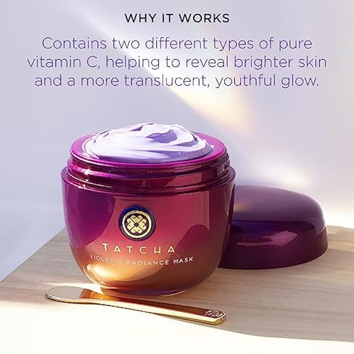TATCHA The Violet-C Radiance Mask: Creamy Firming Mask with Vitamin C for Soft, Glowing Skin (50 ml / 1.7 oz) - Image 3