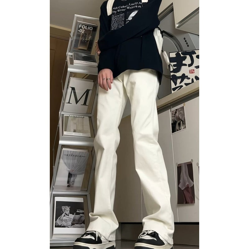 Unisex Classic Denim Jeans Loose Fit Daily Outdoor Wear - Image 3