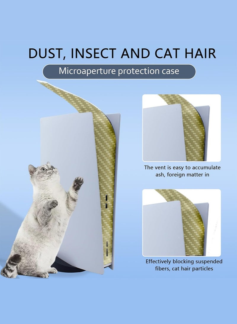 3PCS PS5 Console Middle Skin, Integral PS5 Digital Edition Host Middle Strip Sticker, Console Center Part Protection Strip Film, PS5 Middle Sticker Accessories Durable Scratch Resistant - Image 3