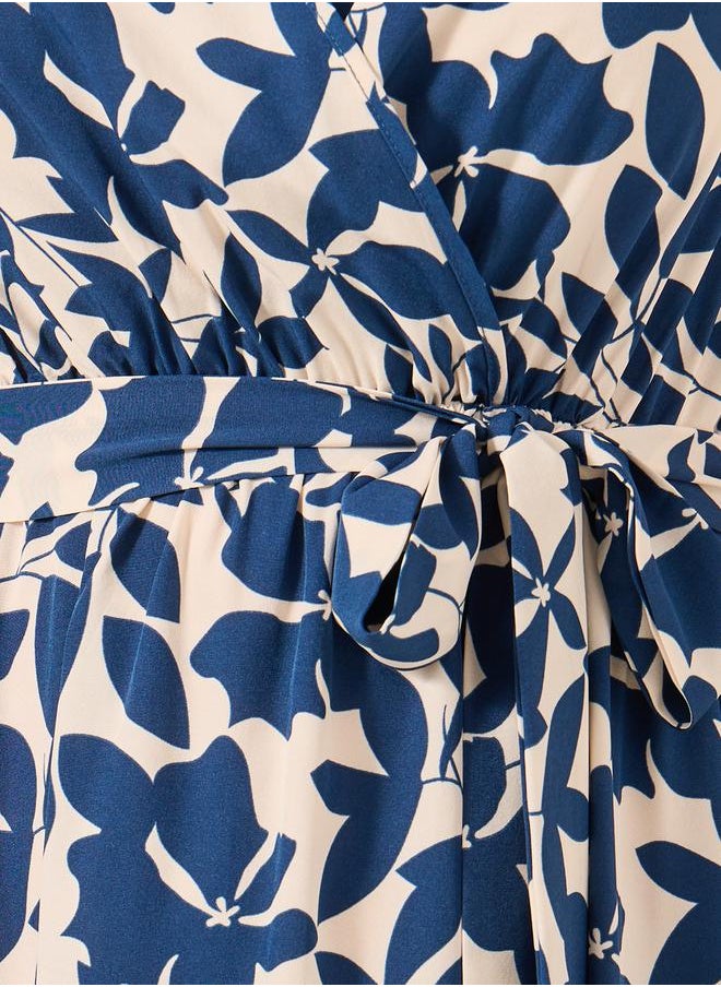 Styli Floral Belted Dress  - Image 4