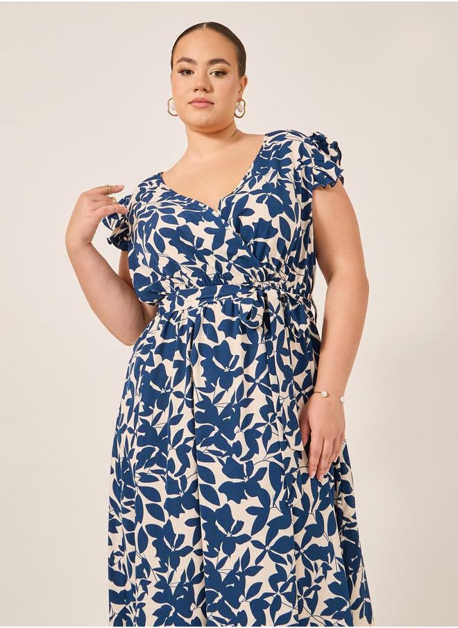 Styli Floral Belted Dress  - Image 3