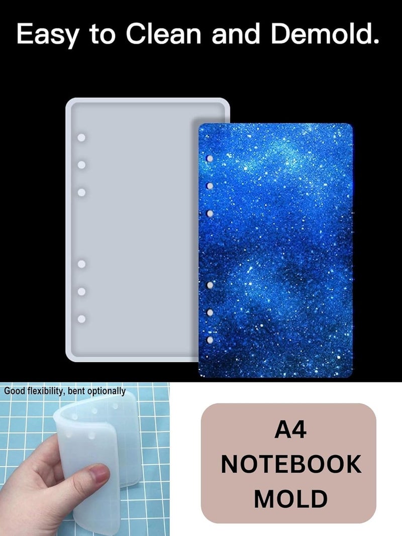Snoogg Pack of 1 Silicone Mold A4 Size Notebook Cover for Epoxy Resin Casting Resin Art for Home Decor, DIY Crafts Project and Handmade Unique Customize Gifts - Image 3