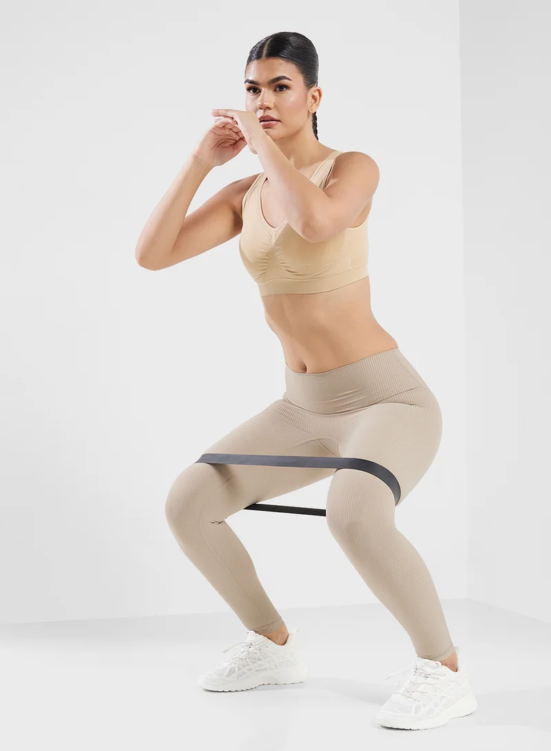 FRWD Ruched Plunge Neck Sports Bra