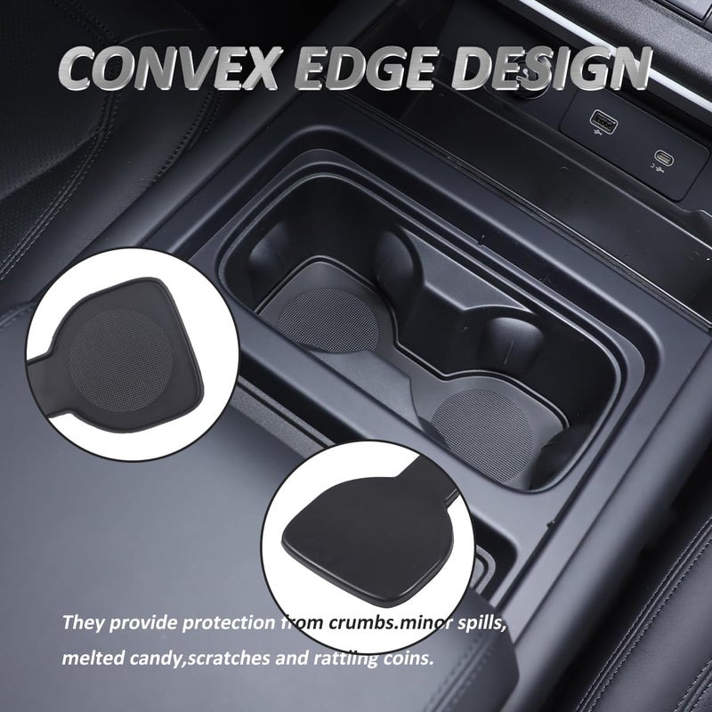 JONKOKO TPE Black Car Center Console Cup Coaster - Image 4