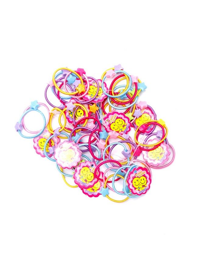 Honbon Multi Colors Soft Rubber Mini Hairbands Elastic Hair Ties Tiny For Baby Kids Girl 50 Pieces - Image 1