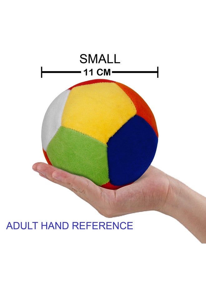 VGRASSP Baby Rattle Ball Soft Plush Stuffed Toy for Boys and Girls with Rattle Sound - Colorful Textured, Lightweight and Safe for Toddlers - Color As Per Stock - Pack of 2 - Image 3