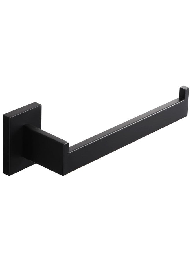 LANC Bathroom Hand Towel Holder Matte Black Hand Towel Bar 10 Inche Right Side Square Towel Ring for Kitchen Cabinet Toilet Door Wall Mount Stainless Steel Modern Towel Racks Hanger, A8806MB - Image 1