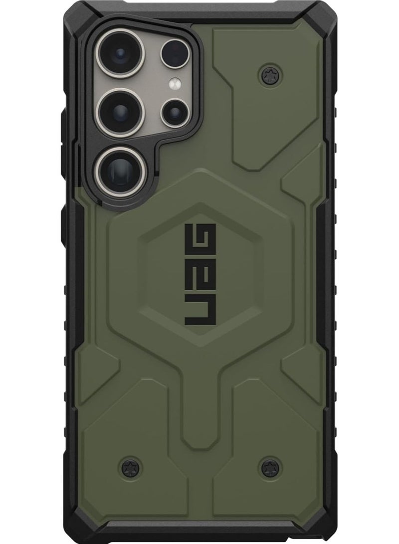 Urban Armor Gear UAG Pathfinder Pro MagSafe for Samsung Galaxy S24 ULTRA Case Cover [18 Feet Drop tested]  - Olive Drab  - Image 4