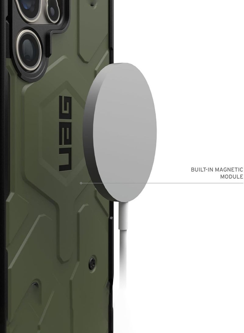 Urban Armor Gear UAG Pathfinder Pro MagSafe for Samsung Galaxy S24 ULTRA Case Cover [18 Feet Drop tested]  - Olive Drab  - Image 5