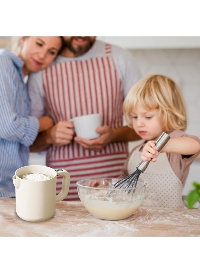 CMGTYYD Egg Beater - 2 in 1 Cordless Handheld Whisk and Strainer,1L Rice Washing Bowl, Automatic Stirrer, Baking Tool for Liquid Milk Filtering Mixing Whisking Beating Stirring - Image 3