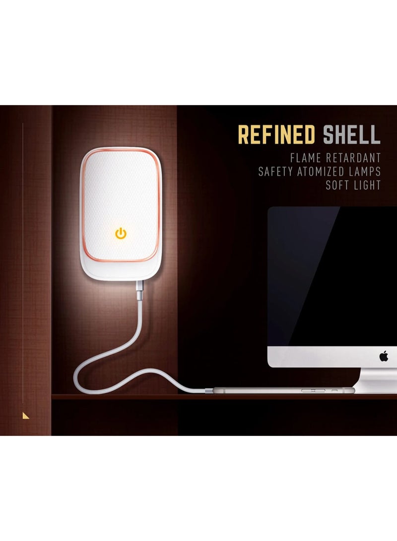 لدنيو شاحن منزلي Ldnio A4405 I5 EU Precision Lightning للشحن لأجهزة Apple في المنزل بمصباح LED يعمل باللمس مع 4 منافذ USB، 4.4 أمبير شاحن منزلي Ldnio A4405 I5 EU Precision White - Image 2
