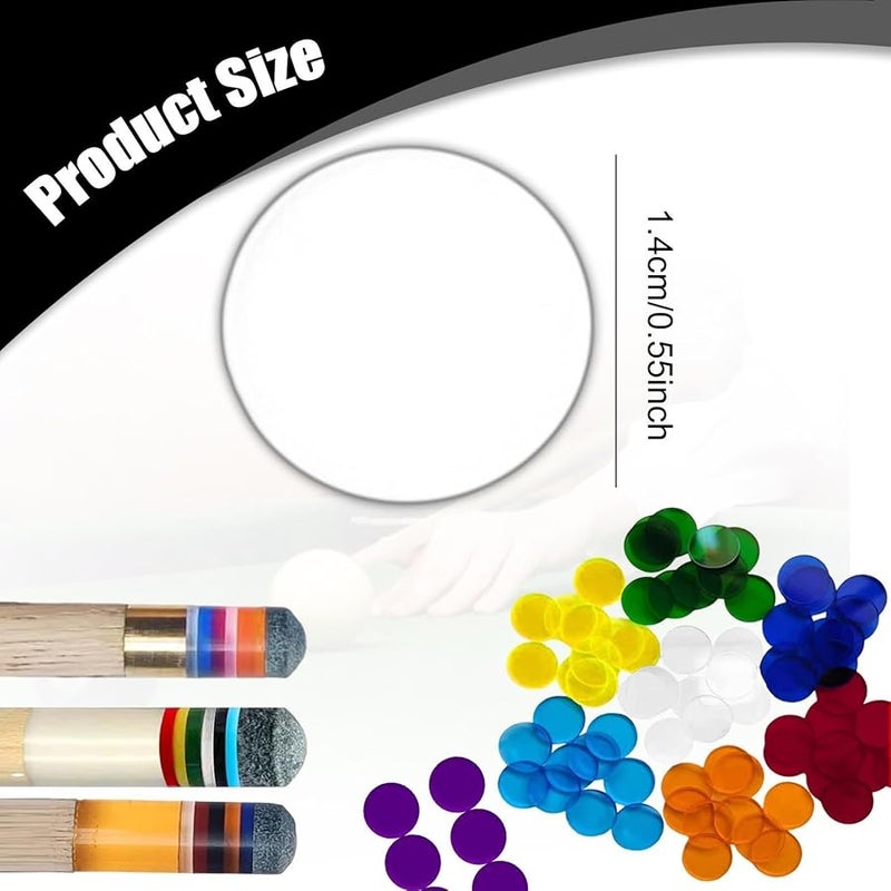 وسادات كلاريت أكريليك فيرول 10 قطع إكسسوارات بلياردو لاستبدال طرف عصا البلياردو - Image 4