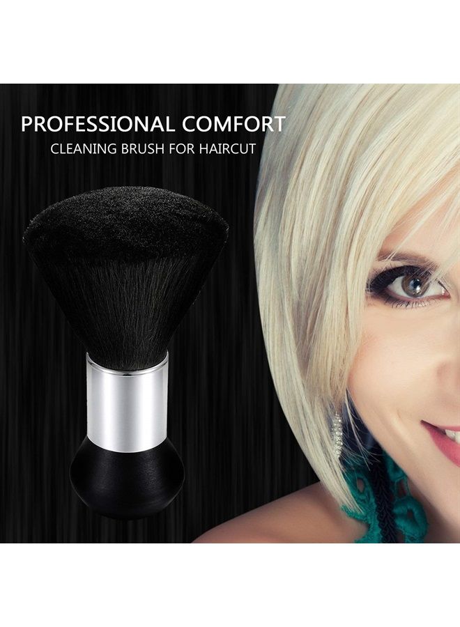 Vtrem Barber Brush Neck Duster Black Powder Duster Brush Neck Duster Brush for Hair Cutting Brush Barber Neck Brush Salon Cleaning Brush Barber Supplies Accessories - Image 4