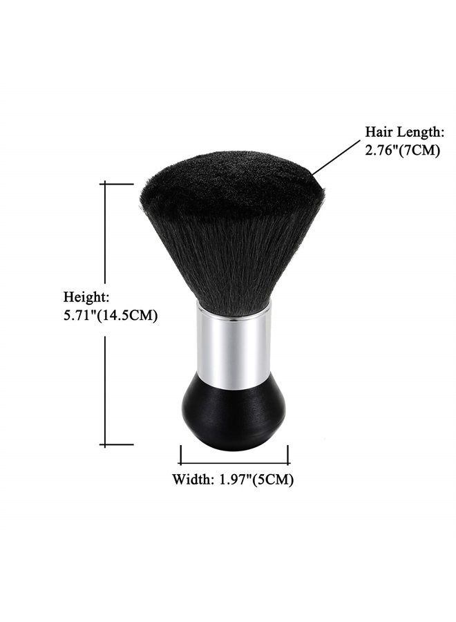 Vtrem Barber Brush Neck Duster Black Powder Duster Brush Neck Duster Brush for Hair Cutting Brush Barber Neck Brush Salon Cleaning Brush Barber Supplies Accessories - Image 5