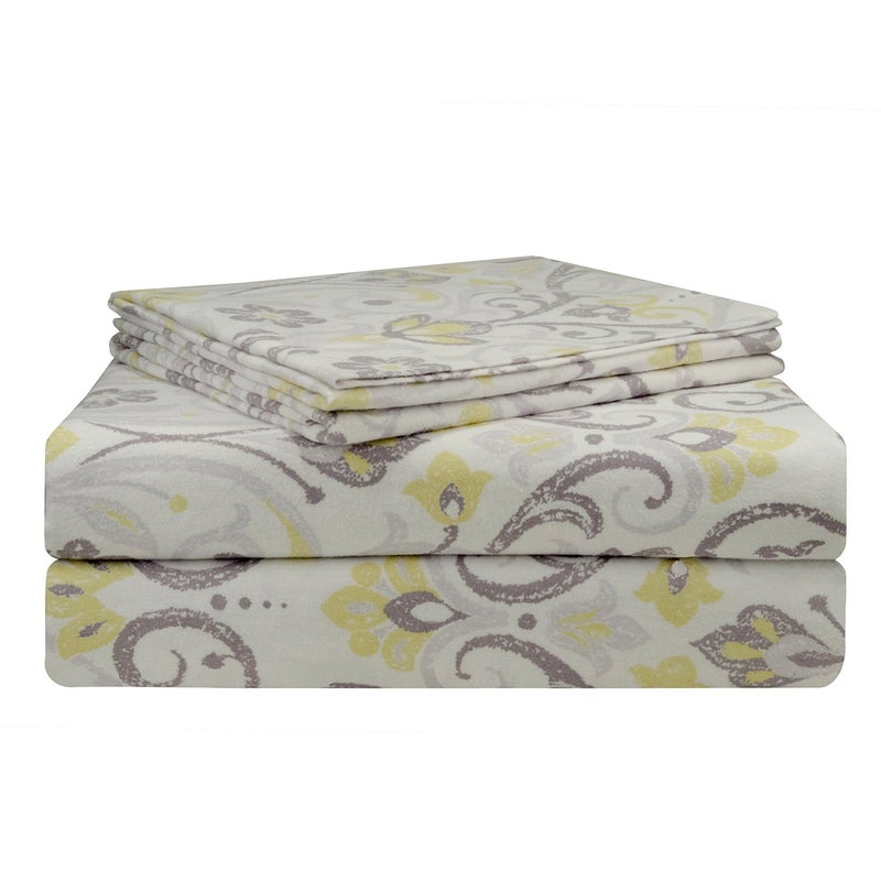 Pointehaven 200 GSM Flannel Sheet Set  Full  Meadow - Image 1