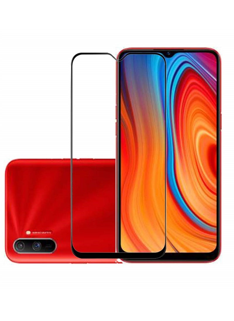 Generic Tempered Glass Screen Protector 5D Designed For Realme C3 Full Glue Edge to Edge Full Screen Coverage And Bubble Free  - Image 1