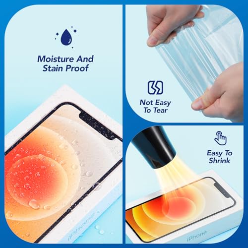 Metronic Shrink Wrap Bags 6x6 Inches 500Pcs, Clear PVC Heat Shrink Wrap Bags for Packagaing Soap,Bath Bombs,Makeup, Candles,Small Gifts,Jars,Homemade DIY - Image 4