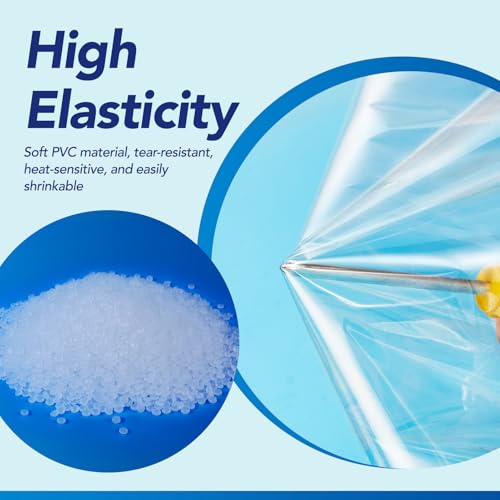 Metronic Shrink Wrap Bags 6x6 Inches 500Pcs, Clear PVC Heat Shrink Wrap Bags for Packagaing Soap,Bath Bombs,Makeup, Candles,Small Gifts,Jars,Homemade DIY - Image 5