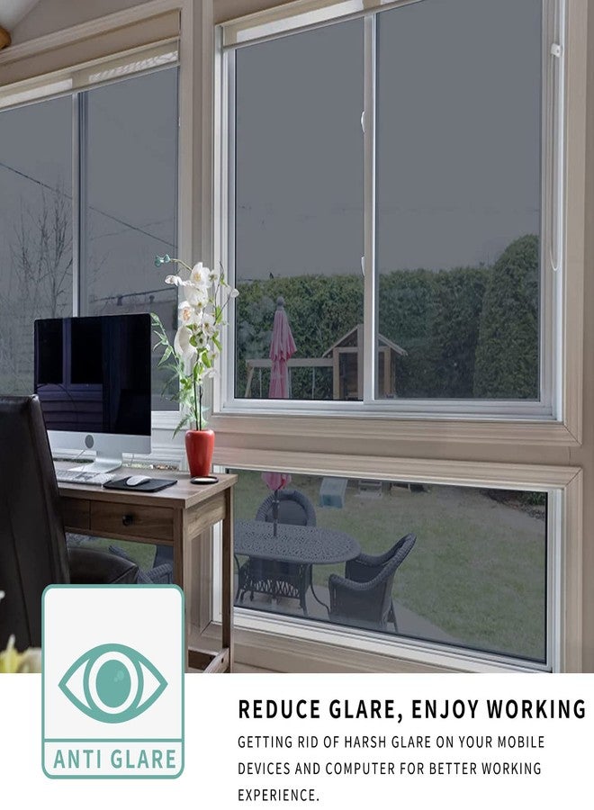 COSMOS STAR™ Black 35% Window Film Vinyl widnow Film for Home Static Cling Sun Blocking Anti UV Reflective Window Tint for Home and Office (20 x 80 INCH, 35% Black Film) - Image 5