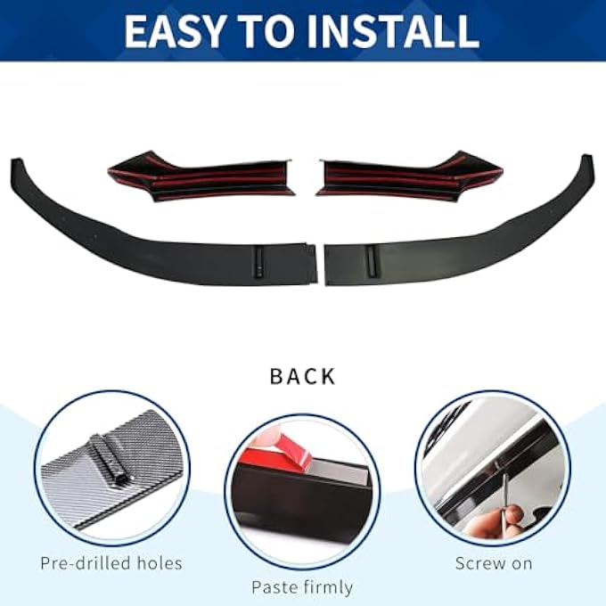 XPHAZZ Front Lip Compatible with 2-Series (2014-2021) F22 F23 M-Sport Model (Carbon Fiber Pattern, F22) - Image 5
