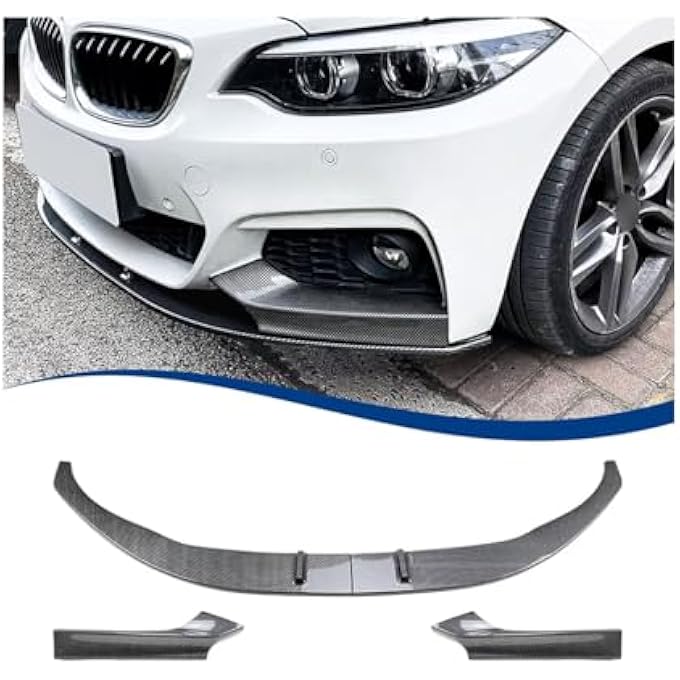 XPHAZZ Front Lip Compatible with 2-Series (2014-2021) F22 F23 M-Sport Model (Carbon Fiber Pattern, F22) - Image 1