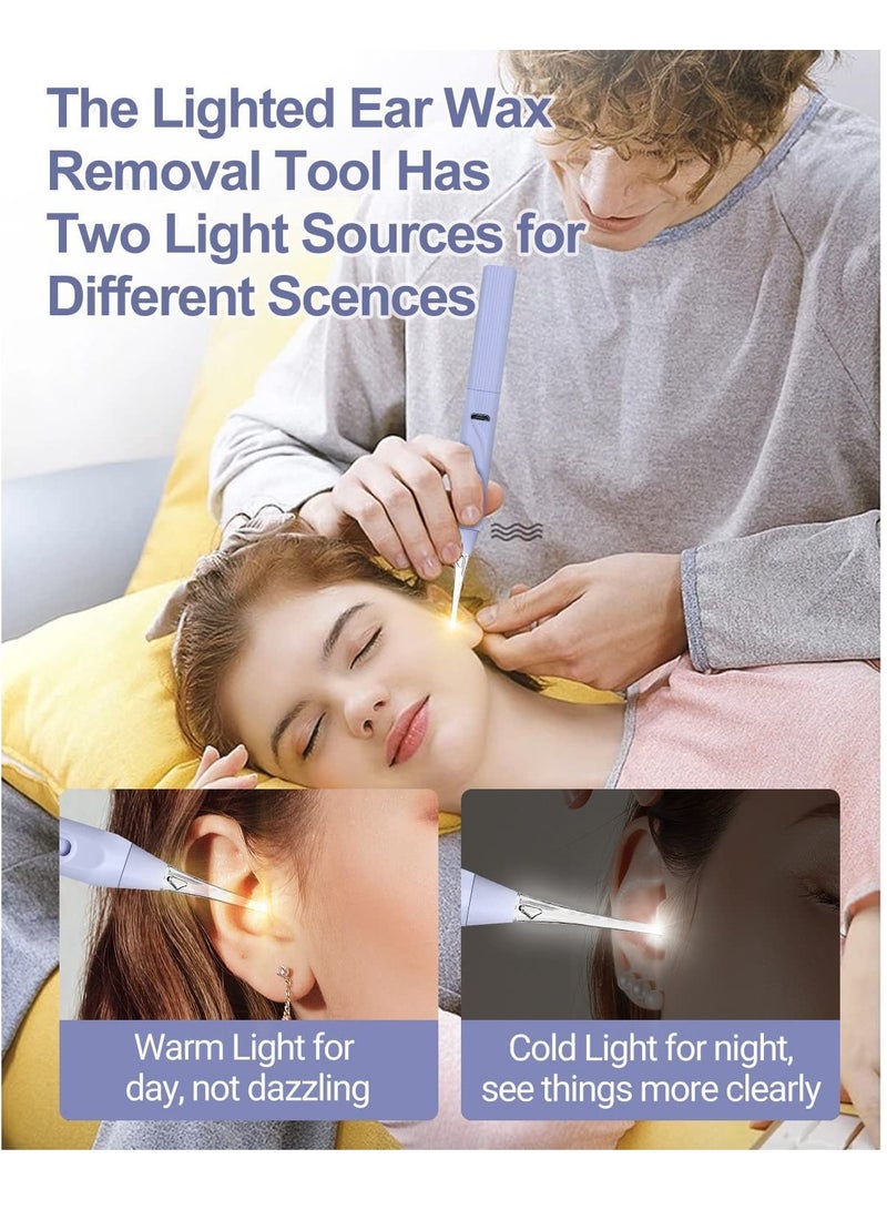 SYOSI Ear Wax Removal Tool with Light, Kids Remover Cleaning Cleaner Built-in Storage Space Upgraded Light  - Image 2