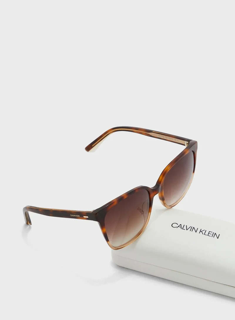 CALVIN KLEIN Rectangular Sunglasses